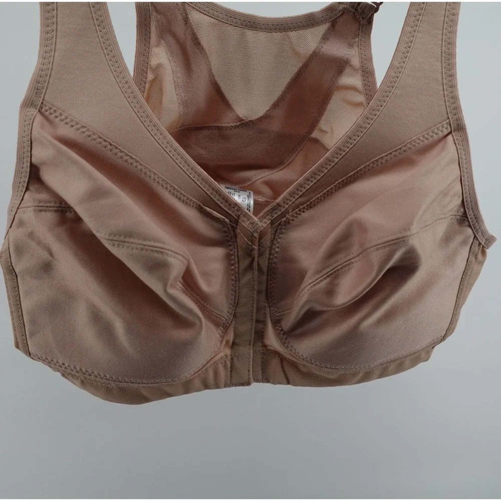 Glamorise MagicLift Front Closure Posture Bra 1265 Nude‎ 38B